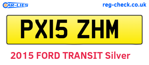 PX15ZHM are the vehicle registration plates.