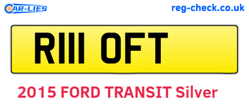 R111OFT are the vehicle registration plates.