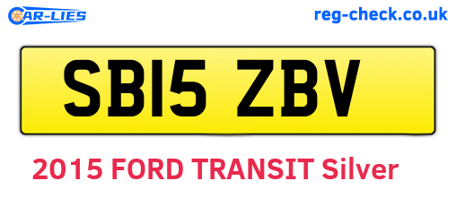SB15ZBV are the vehicle registration plates.