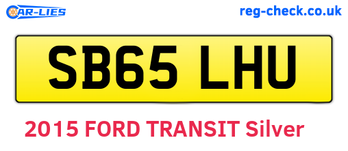 SB65LHU are the vehicle registration plates.