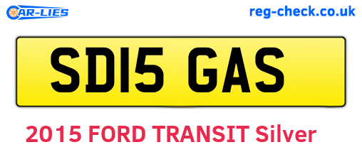 SD15GAS are the vehicle registration plates.
