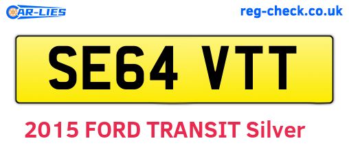 SE64VTT are the vehicle registration plates.