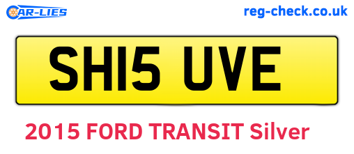 SH15UVE are the vehicle registration plates.