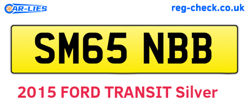 SM65NBB are the vehicle registration plates.