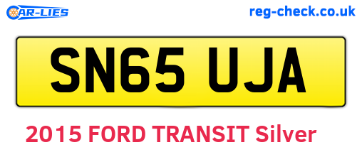 SN65UJA are the vehicle registration plates.