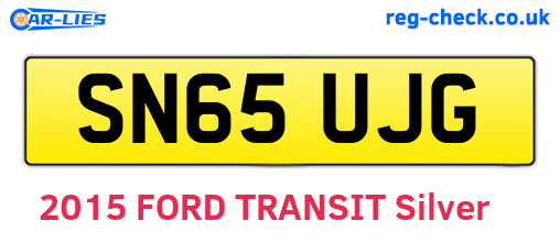 SN65UJG are the vehicle registration plates.