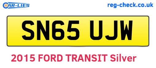SN65UJW are the vehicle registration plates.