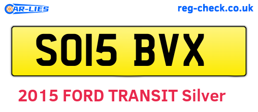 SO15BVX are the vehicle registration plates.