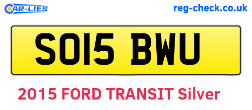 SO15BWU are the vehicle registration plates.
