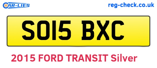 SO15BXC are the vehicle registration plates.