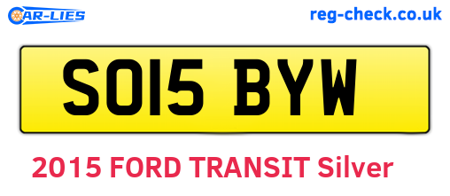 SO15BYW are the vehicle registration plates.