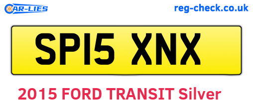 SP15XNX are the vehicle registration plates.