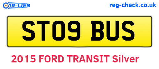 ST09BUS are the vehicle registration plates.