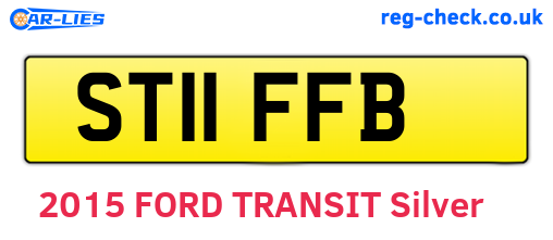 ST11FFB are the vehicle registration plates.