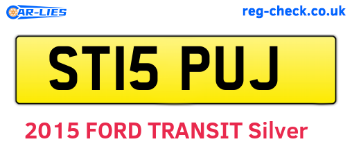 ST15PUJ are the vehicle registration plates.