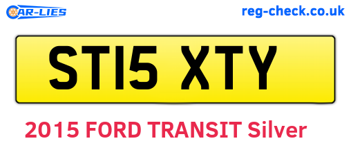 ST15XTY are the vehicle registration plates.