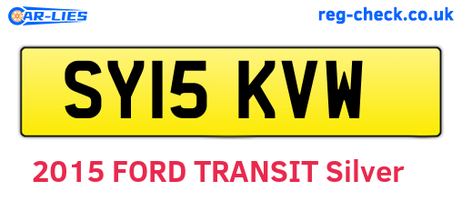 SY15KVW are the vehicle registration plates.
