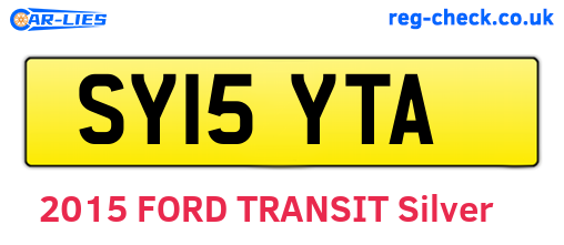 SY15YTA are the vehicle registration plates.