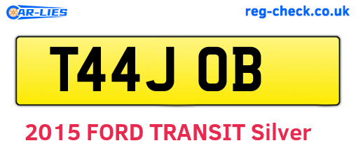 T44JOB are the vehicle registration plates.