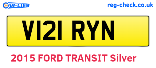 V121RYN are the vehicle registration plates.