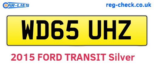 WD65UHZ are the vehicle registration plates.