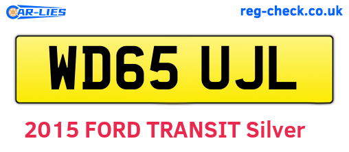 WD65UJL are the vehicle registration plates.