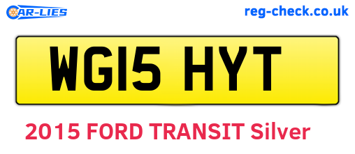 WG15HYT are the vehicle registration plates.