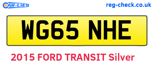 WG65NHE are the vehicle registration plates.