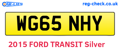 WG65NHY are the vehicle registration plates.