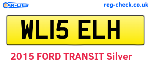 WL15ELH are the vehicle registration plates.