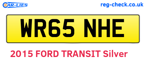 WR65NHE are the vehicle registration plates.