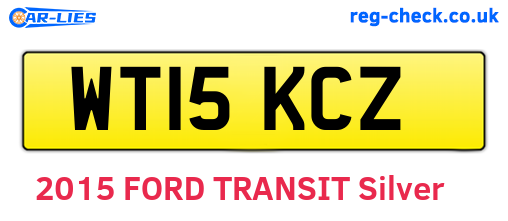 WT15KCZ are the vehicle registration plates.