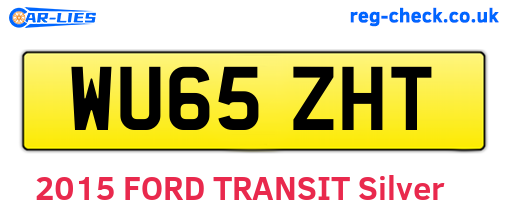 WU65ZHT are the vehicle registration plates.