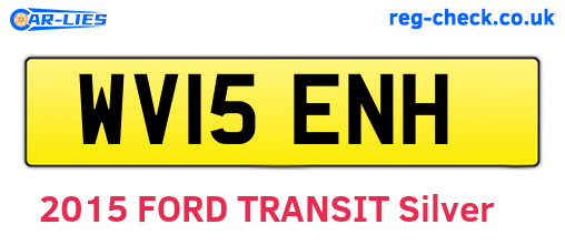 WV15ENH are the vehicle registration plates.