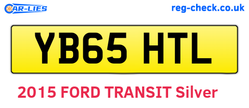 YB65HTL are the vehicle registration plates.