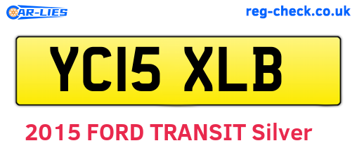 YC15XLB are the vehicle registration plates.