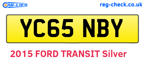 YC65NBY are the vehicle registration plates.