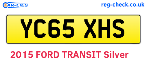 YC65XHS are the vehicle registration plates.
