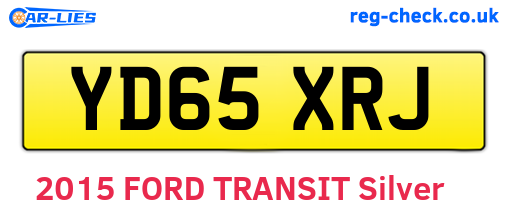 YD65XRJ are the vehicle registration plates.