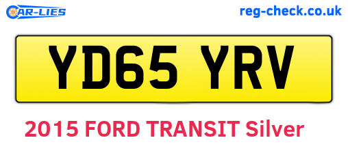 YD65YRV are the vehicle registration plates.