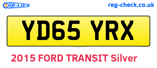 YD65YRX are the vehicle registration plates.