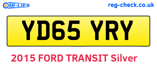 YD65YRY are the vehicle registration plates.