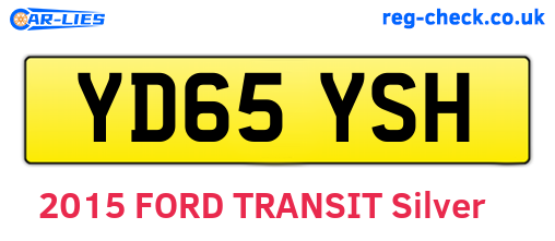 YD65YSH are the vehicle registration plates.