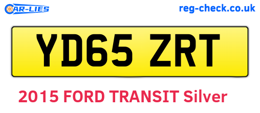 YD65ZRT are the vehicle registration plates.