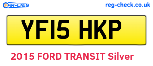 YF15HKP are the vehicle registration plates.