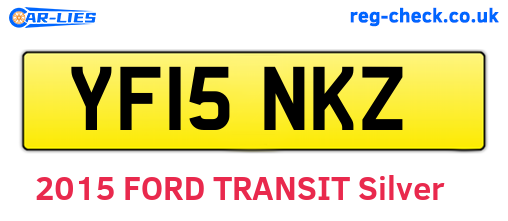 YF15NKZ are the vehicle registration plates.