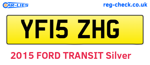 YF15ZHG are the vehicle registration plates.