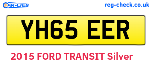 YH65EER are the vehicle registration plates.