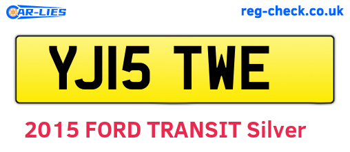 YJ15TWE are the vehicle registration plates.