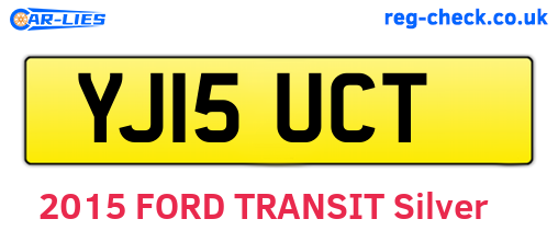 YJ15UCT are the vehicle registration plates.